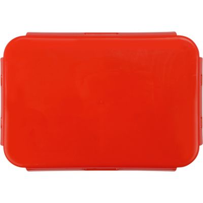 Герметичный ланч-бокс Foody с двумя секциями, 650мл, красный-3