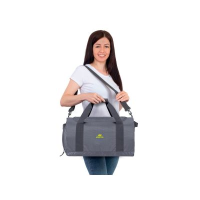 RIVACASE 5542 grey Лёгкая складная дорожная сумка, 30л /12-18