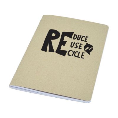 Блокнот Gianna из переработанного картона, натуральный-3