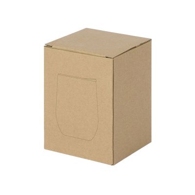 Вакуумная термокружка Sense, непротекаемая крышка, крафтовая упаковка, темно-серый (gun)-3