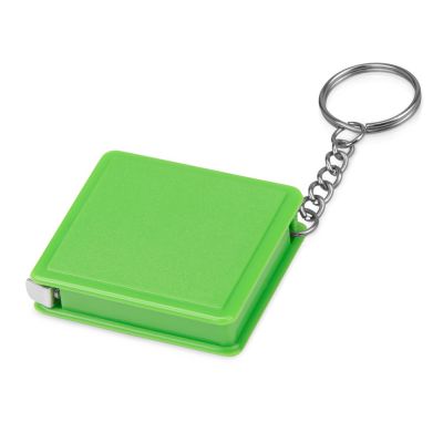 Брелок-рулетка, 1 м., зеленое яблоко-0