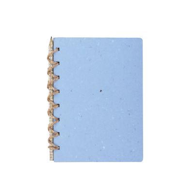 Живой блокнот с семенами цветов, А6, синий-2