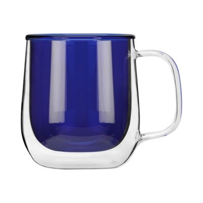 Цветная кружка Ubud с двойными стенками, синий-2