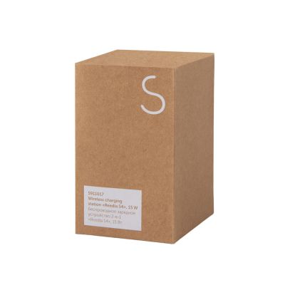 Беспроводное зарядное устройство 2-в-1 с подсветкой лого Reedia S4, 15 Вт, бамбук, черный-9