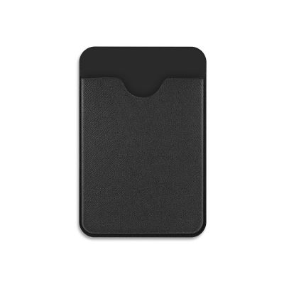 Чехол-картхолдер Favor на клеевой основе на телефон для пластиковых карт и и карт доступа, черный-1