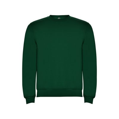 Свитшот с начесом Clasica унисекс, бутылочный зеленый-0