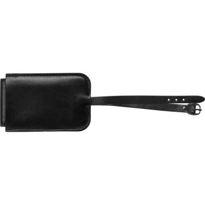 Багажная бирка из PU Fabrizio, черный-3