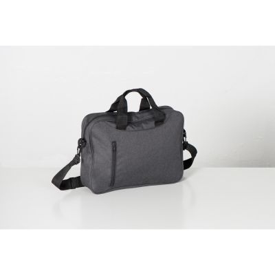 Сумка для ноутбука Wing с вертикальным наружным карманом, серый-10