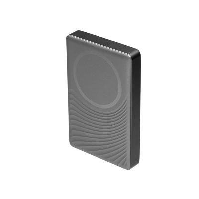 Магнитный беспроводной внешний аккумулятор, QC/PD Сёрф, 10000 мАч, серый-1