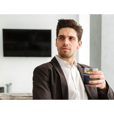 Тумблер для виски WHISKEY KUZIE, черный-7