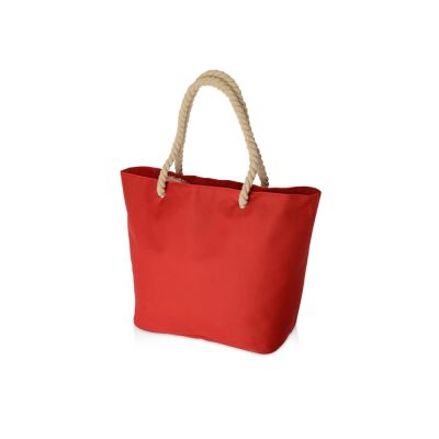 Сумка Seaside для шопинга и пляжа с широким дном, красный-1