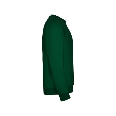 Свитшот с начесом Clasica унисекс, бутылочный зеленый-3