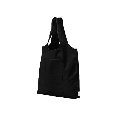 Сумка-шоппер Vest из хлопка 340 г/м2, черный-1