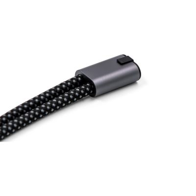 Ремешок-держатель для телефона с зарядным кабелем USB-C - USB-C Lany Wristband Charge Eco, серый-3