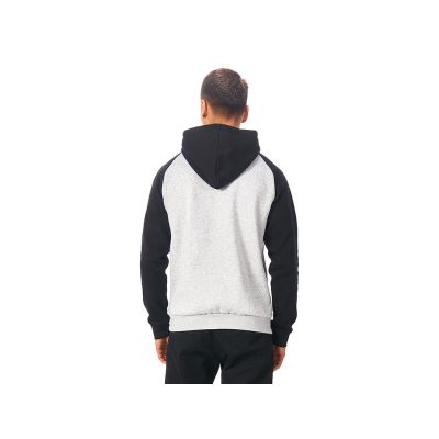 Толстовка с капюшоном Dublin мужская, черный/серый меланж-2