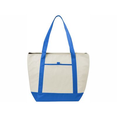 Сумка-холодильник Lighthouse, натуральный/синий-4