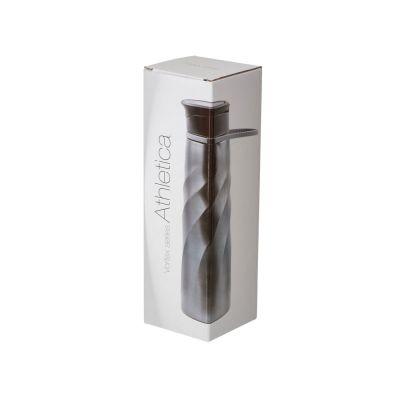 Бутылка для воды Athletica, 1000 мл, нержавеющая сталь, серый-8