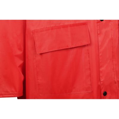 Длинный дождевик Lanai  из полиэстера со светоотражающей тесьмой, красный-7