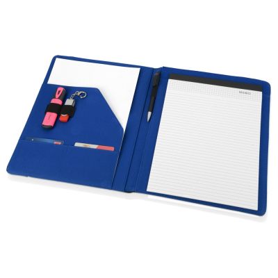 Папка для документов Делос, черный/синий-1