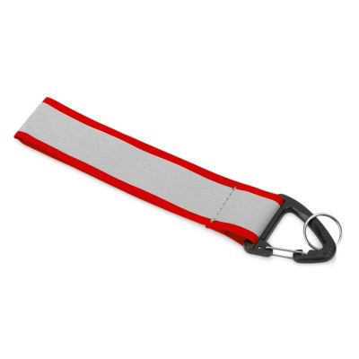 Светоотражающий брелок Reflector, серебристый/красный-0