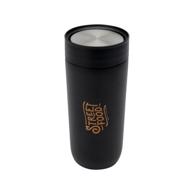 Camden кружка из нержавеющей стали, сертифицированный RCS, 350 м, сплошной черный-4
