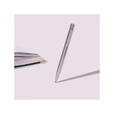 Ручка Firenze шариковая автоматическая, серебристая-3