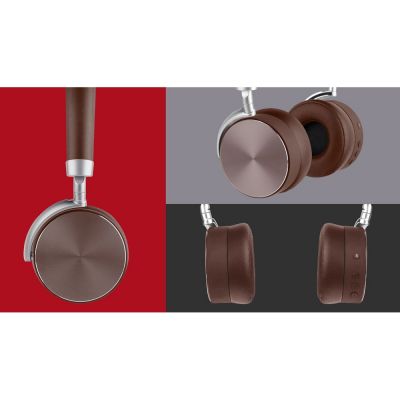 Беспроводные наушники Rombica mysound BH-13 Brown ANC, коричневый-5