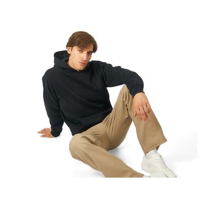 Толстовка с капюшоном оверсайз Berlin унисекс, черный-3