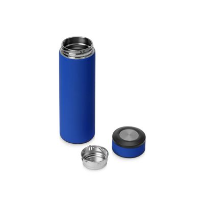 Термос Confident с покрытием soft-touch 420мл, синий-2