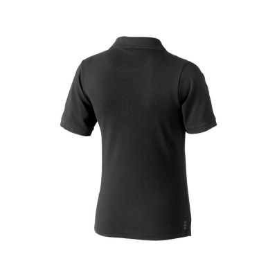 Calgary женская футболка-поло с коротким рукавом, антрацит-2