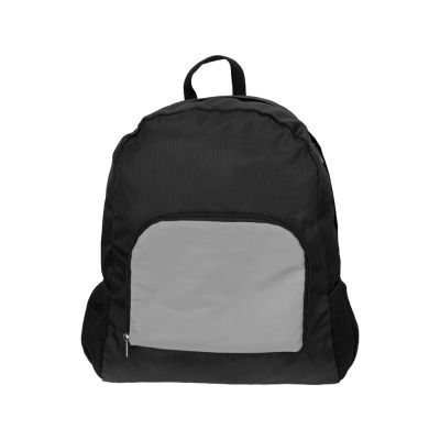 Рюкзак складной Reflector со светоотражающим карманом, темно-серый/серебристый-5