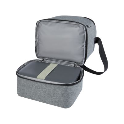 Tundra, сумка-холодильник из переработанного PET-пластика, для обеда, на 9 банок, серый яркий-4