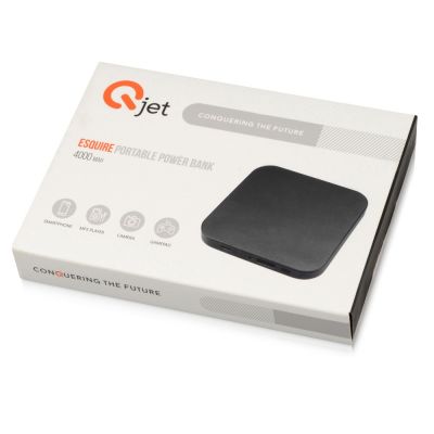 Портативное зарядное устройство на 4000 mAh с литий-полимерной батареей в компактном корпусе из металла, черный-7