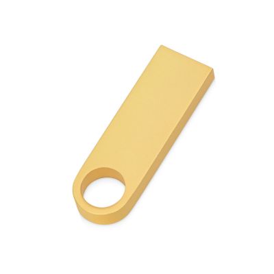 USB 2.0-флешка на 64 Гб с мини чипом и круглым отверстием, золотистыйй-1