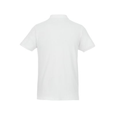 Мужское поло Beryl из переработанных органических материалов с коротким рукавом, белый-2