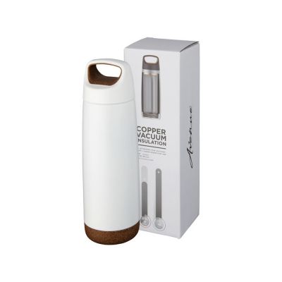 Спортивная медная бутылка с вакуумной изоляцией Valhalla объемом 600 мл, белый (Р)-0