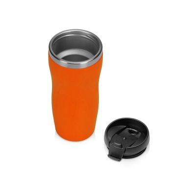Термокружка Mony Steel 350 мл, soft touch, оранжевый (P)-1