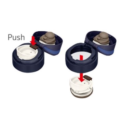 Термос из нерж. стали тм THERMOS JNS-350-BK 0.35L, черный-1