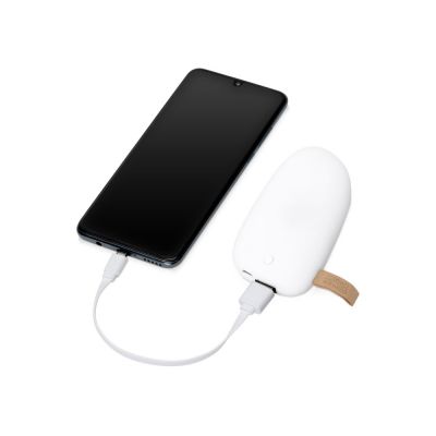 Внешний аккумулятор в форме камня Stone, 5200 mAh, белый-1