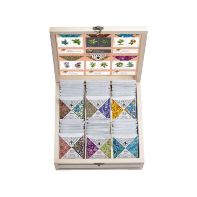 Подарочный набор с пакетированным чаем в деревянной шкатулке без лого-2