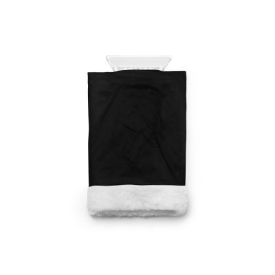 Скребок для льда NISEK с рукавицей из полиэстера, черный-0