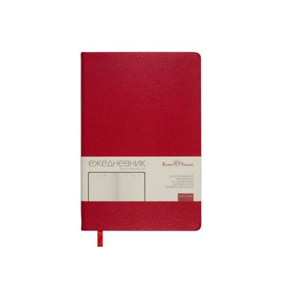 Ежедневник недатированный А5 Loft, красный-1