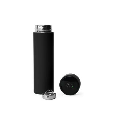 Термос FAMILY MARK LED, soft touch (Чёрный)-2