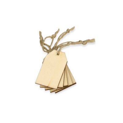 Набор деревянных ярлыков 5*3 см, 6шт-0