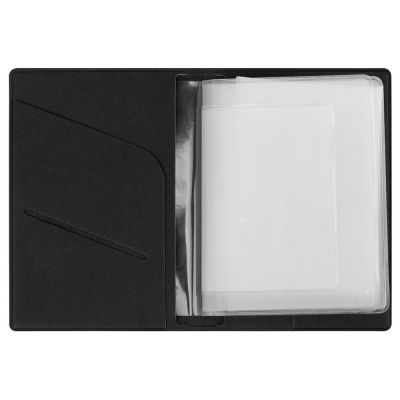 Классическая обложка для автодокументов Favor, черная-4