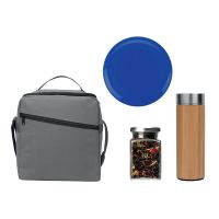 Подарочный набор с термосом и чаем в сумке - холодильнике