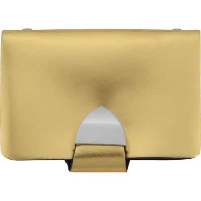 Набор Чувства: шариковая ручка, зеркало, визитница, золотистый (Р)-5