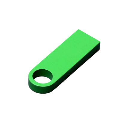 USB 2.0-флешка на 4 Гб с мини чипом и круглым отверстием, зеленый-1