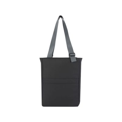 Водонепроницаемая эко-сумка Aqua для ноутбука с диагональю экрана 14 дюймов, сплошной черный-2