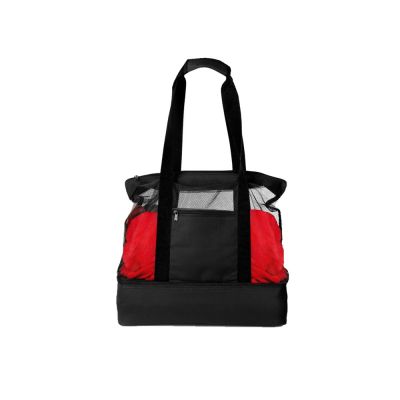 Сумка для шопинга и пляжа Coolmesh с изотермическим отделением внизу, черный-9